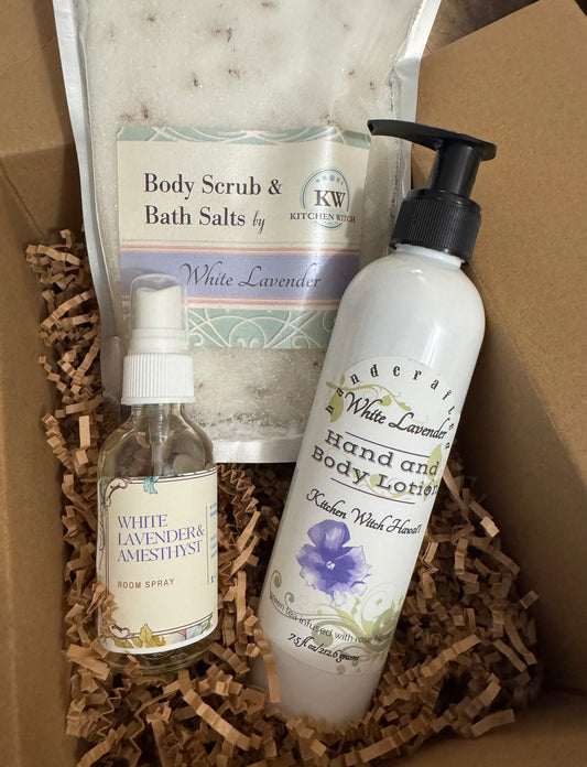 White Lavender Self Care Gift Box